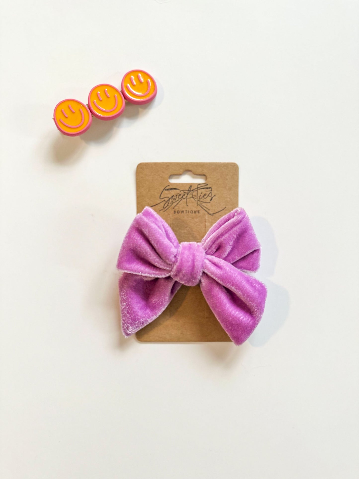 Orchid Velvet SweeTie Bow