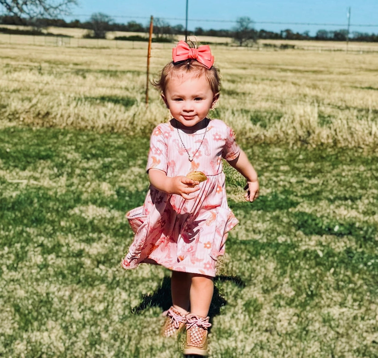 Faux Leather Double Bow