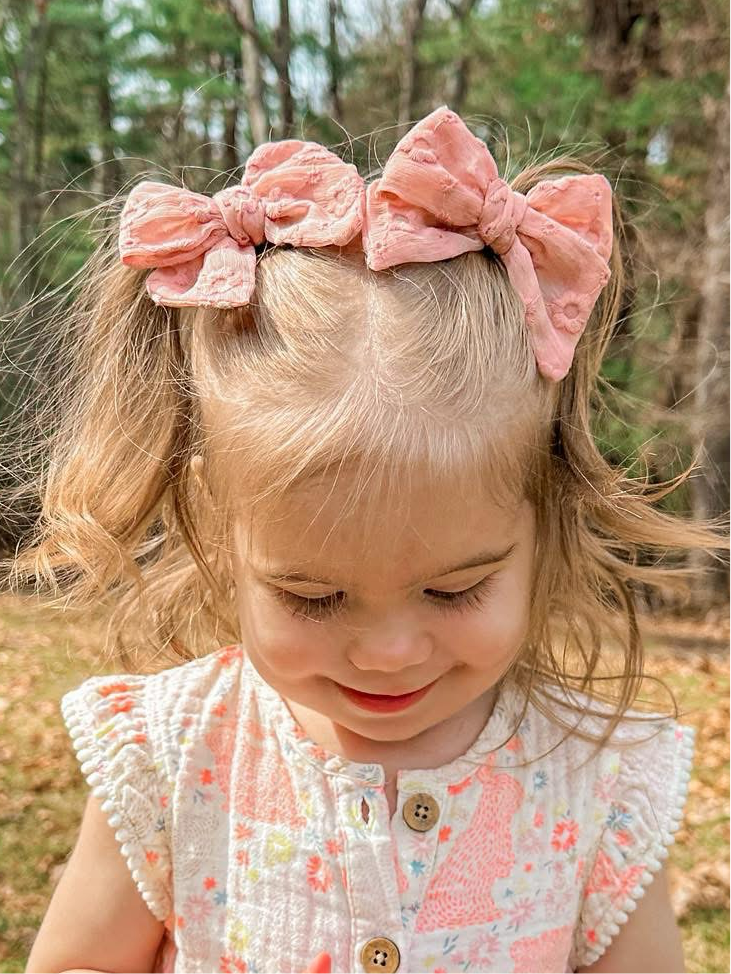 Dusty Rose Eyelet Mesh SweeTie Piggies
