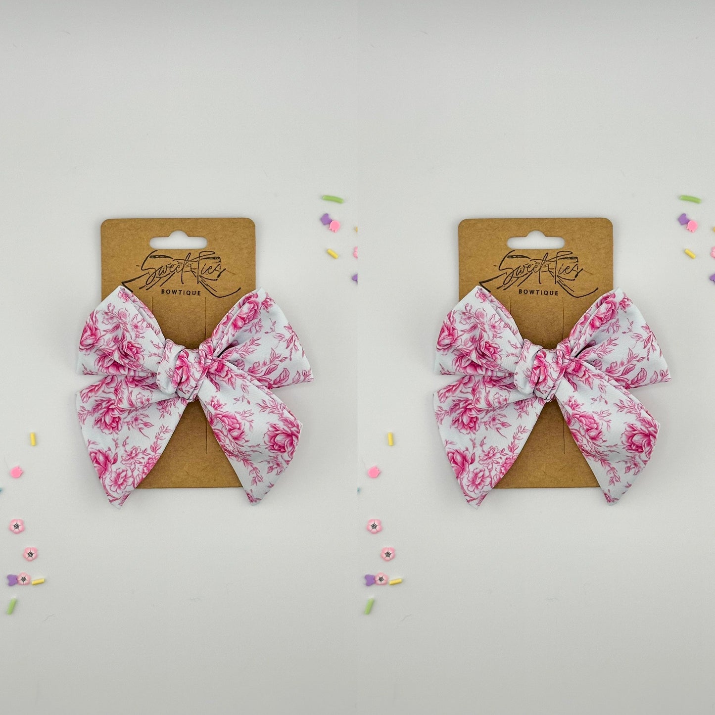 Pink Toile SweeTie Piggies