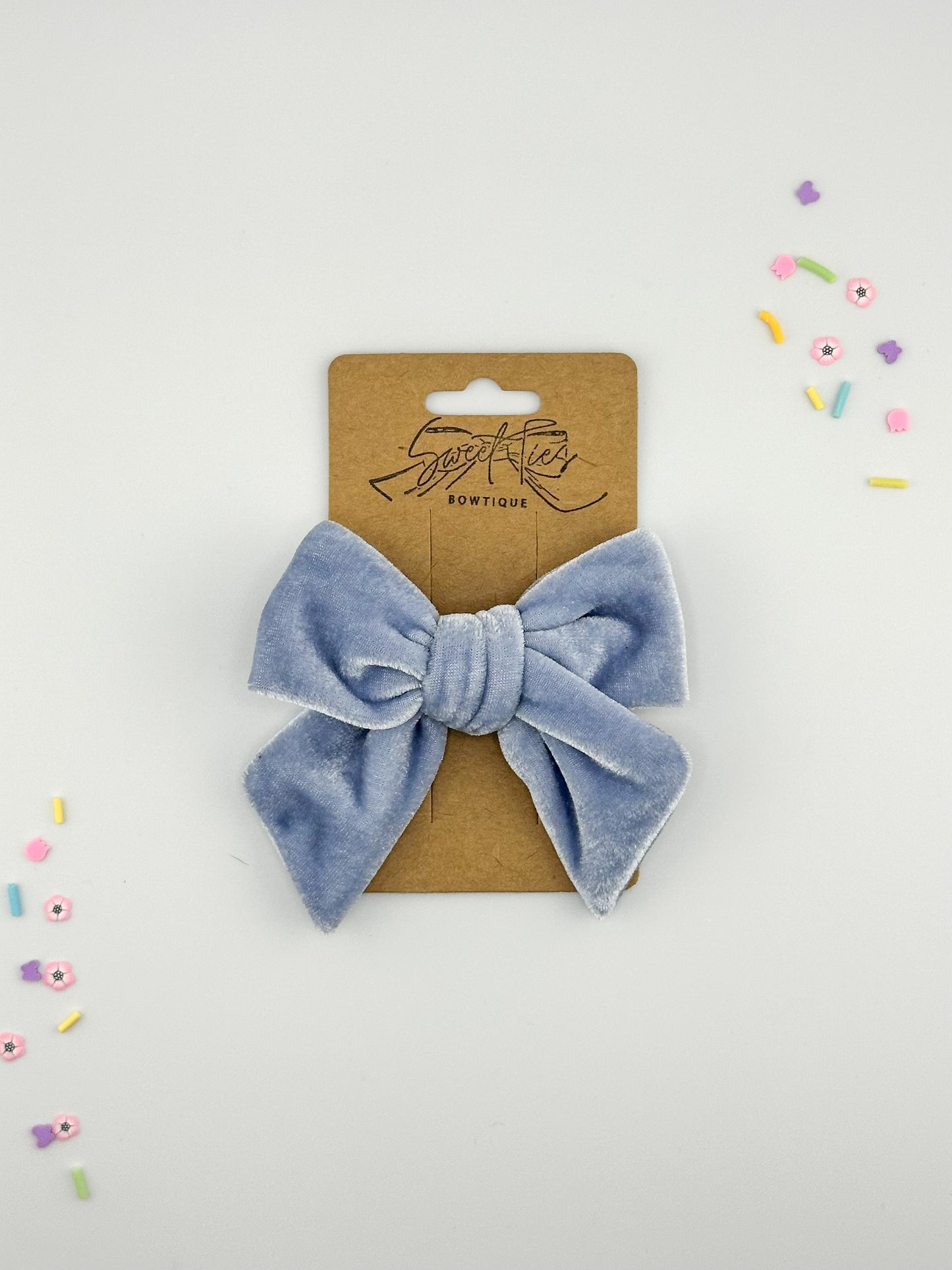 Blue Bonnet Velvet SweeTie