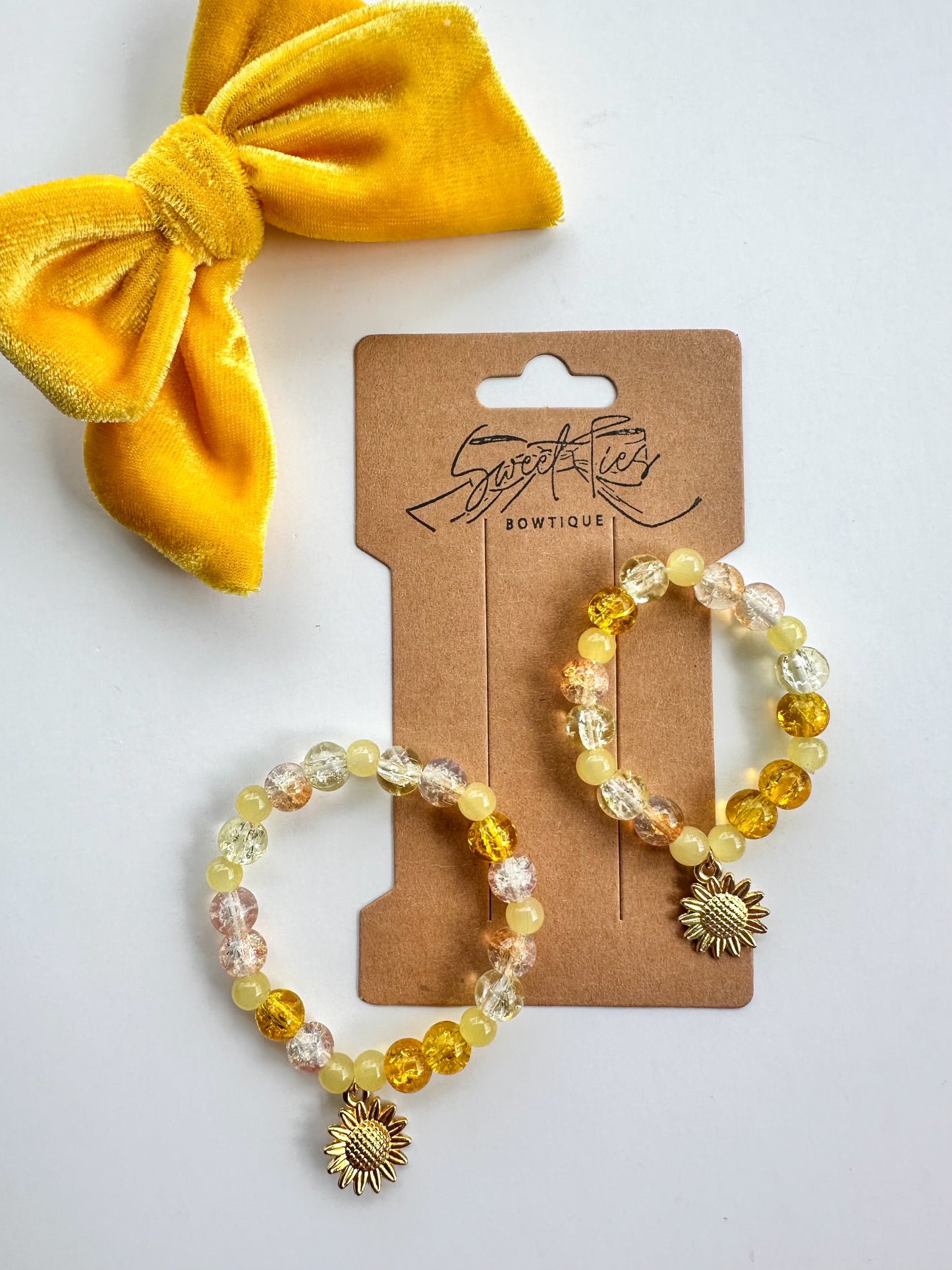 Yellow Sunflower Bracelet