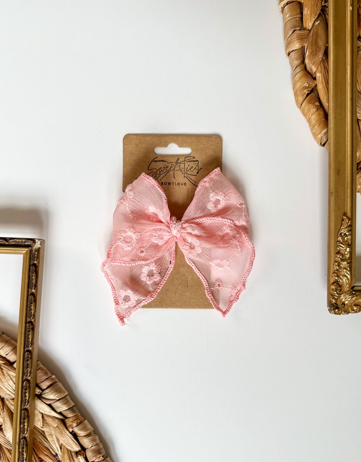 Eyelet Mesh Bitty Fable Bow