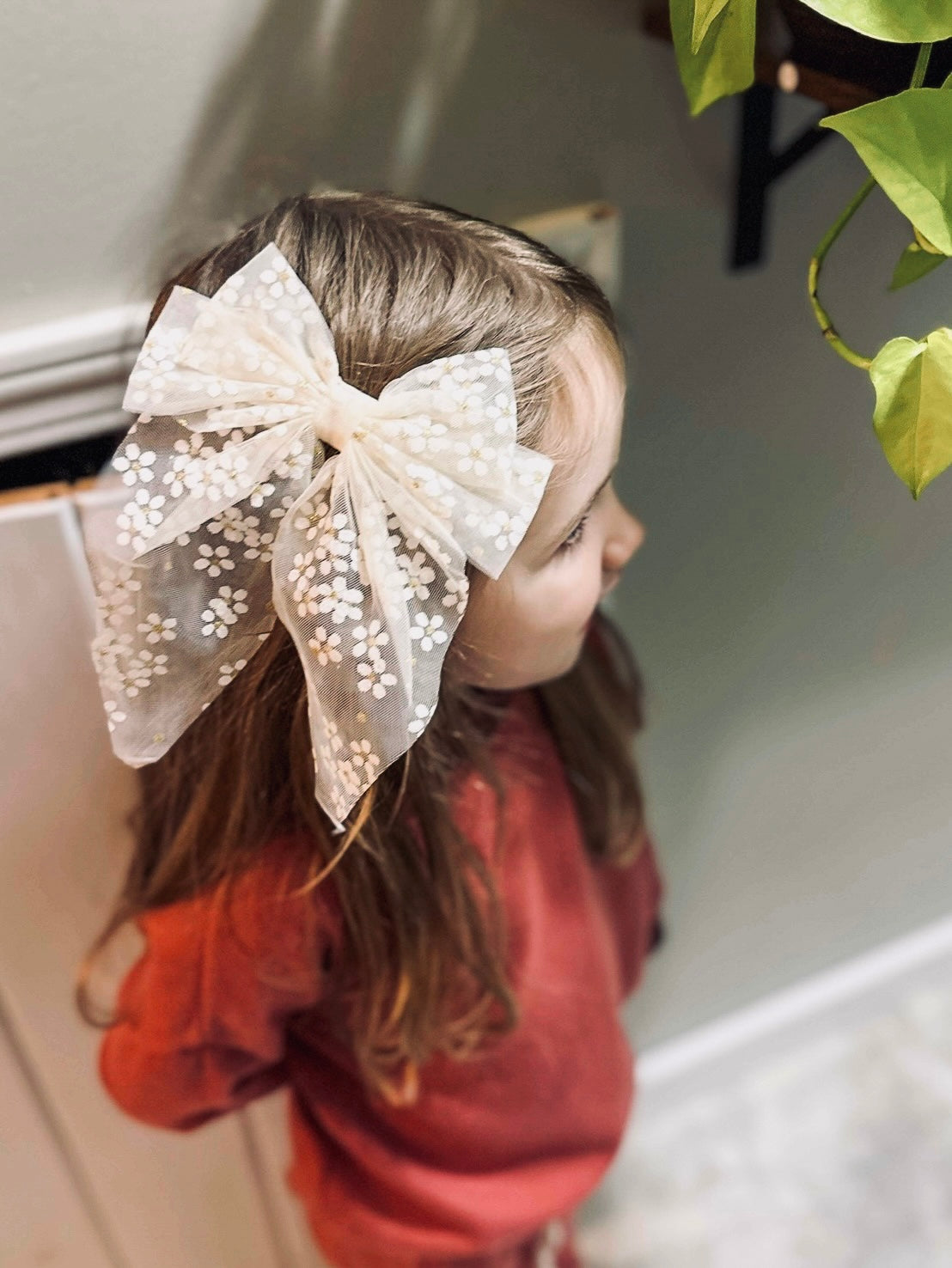 Cream Daisy Tulle Double Coquette