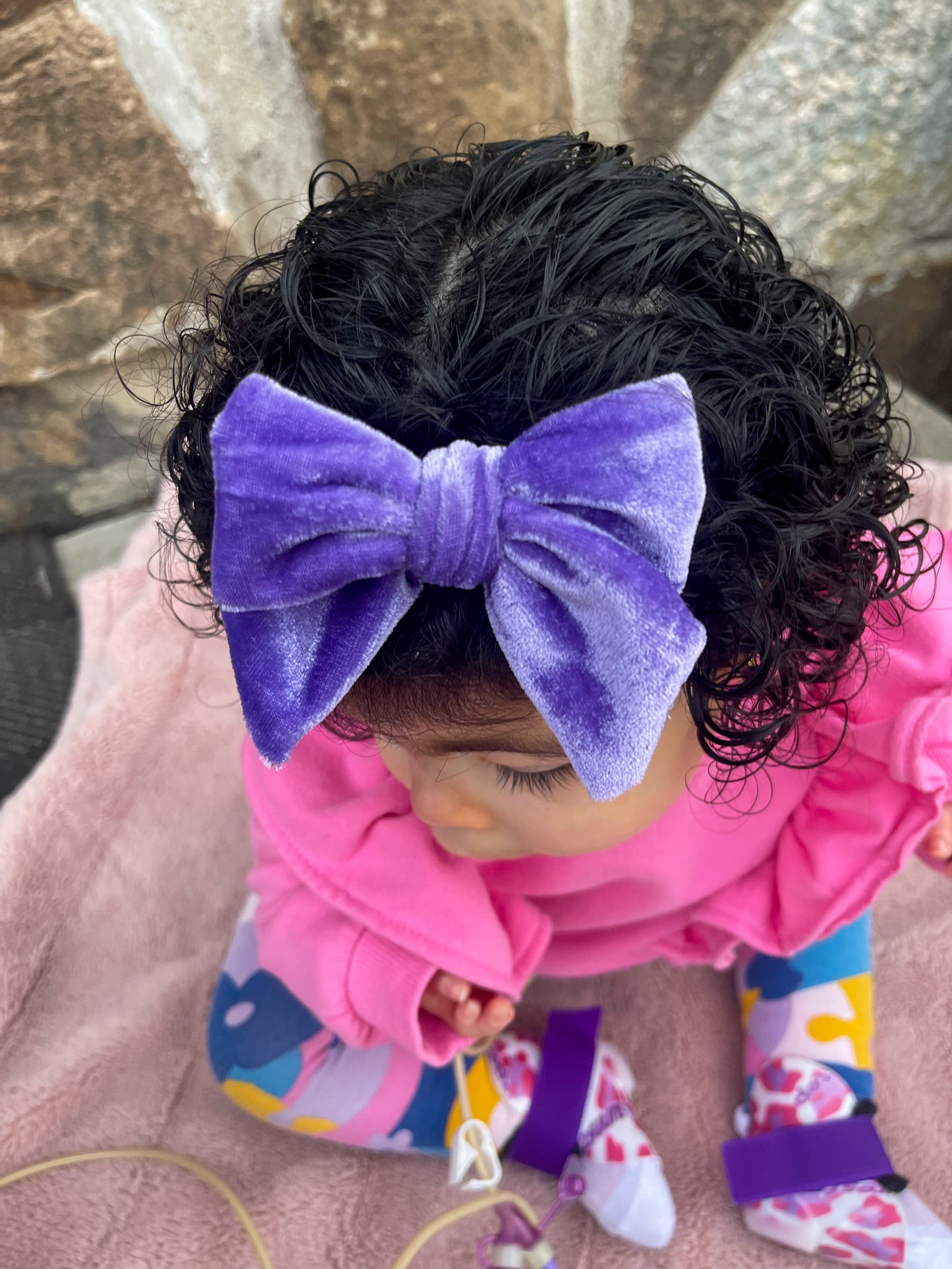 Violet Velvet SweeTie Bow