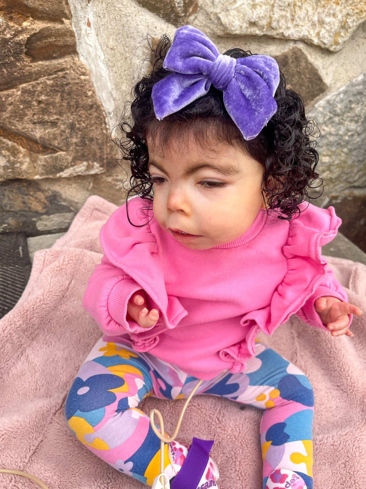 Violet Velvet SweeTie Bow