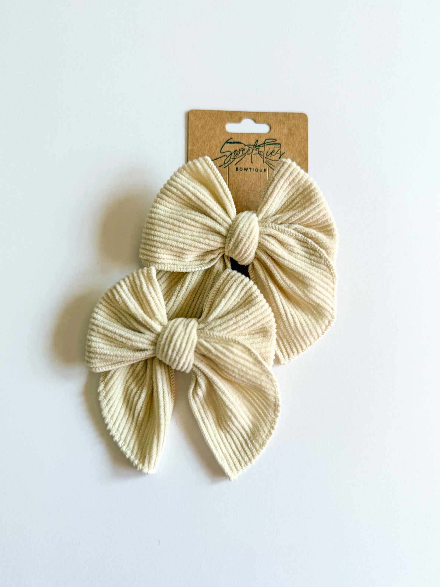 Cream Corduroy Petite Fable Piggies