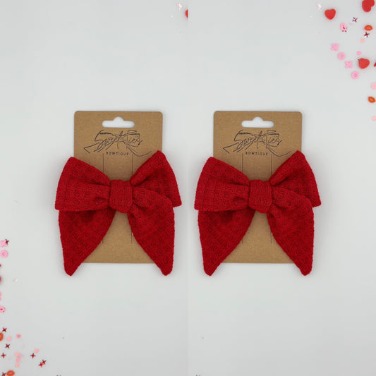 Red Waffle SweeTie Piggies