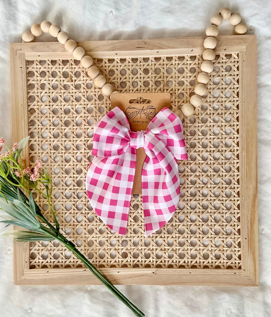 Rose Pink Gingham Fable