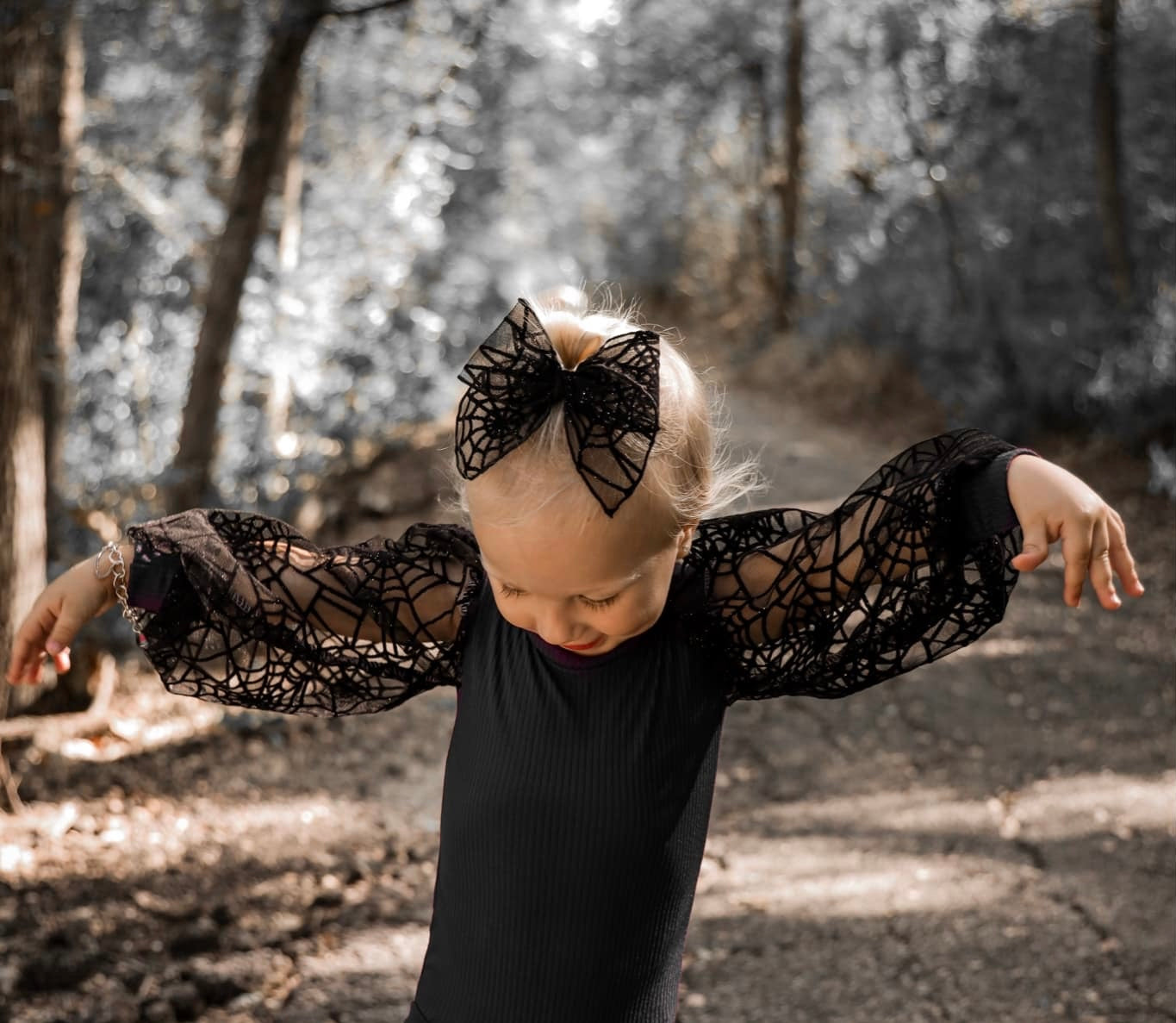 Black Web Evie Bow