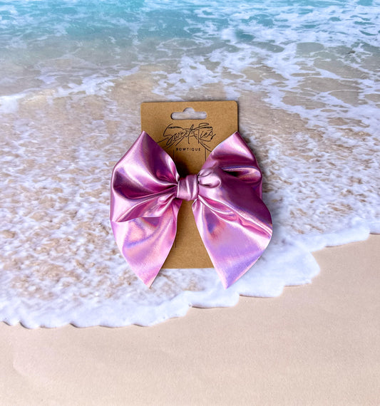 Pink Shimmer Evie Bow